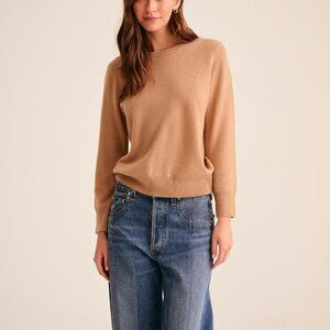 NAADAM The Original 100% Cashmere Crewneck Sweater Camel- XXS